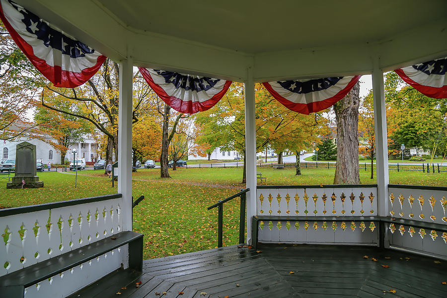 Bandstand View in Fall Photograph by Kevin Craft