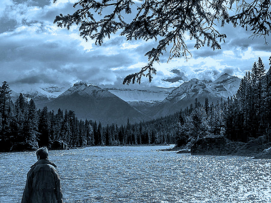 Banff river, Canada Photograph by Ian Watts