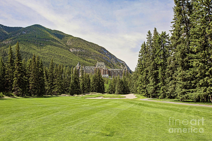 Banff Springs Golf in the Shadow of the Castle Photograph by Scott Pellegrin