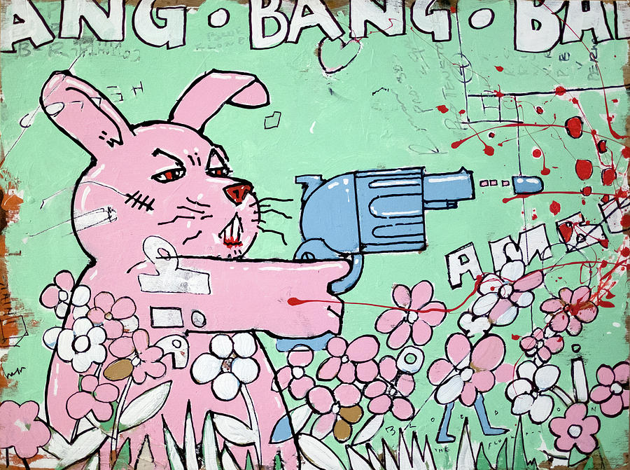 Bang Bang Bunny Painting By H James Hoff