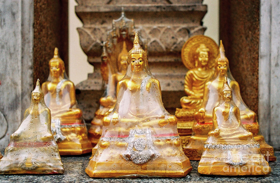 Bangkok Buddhas After the Rain Photograph by Dean Harte