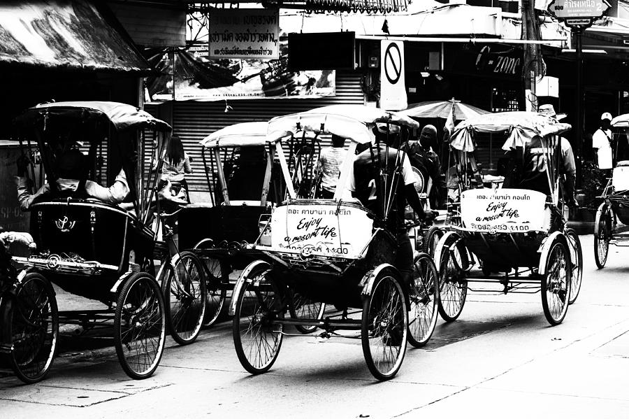 Bangkok Taxis Photograph by Georgia Clare