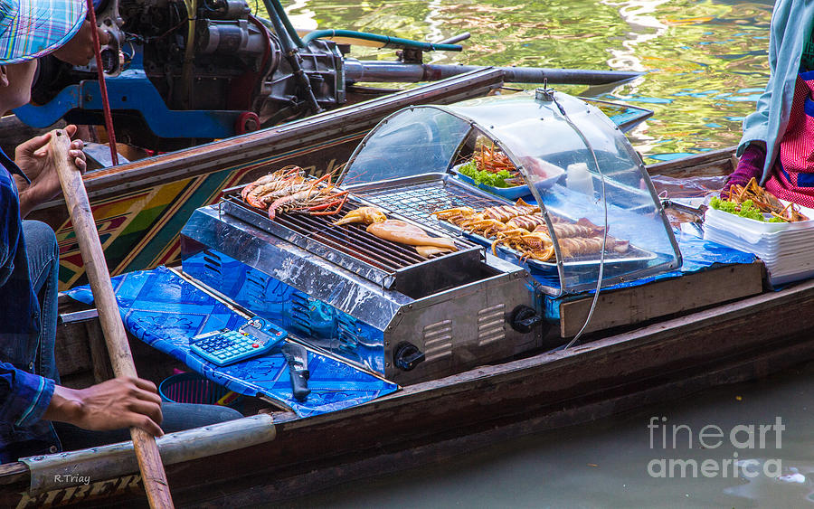 Boat Photograph - Bangkoks Floating Market by Rene Triay FineArt Photos