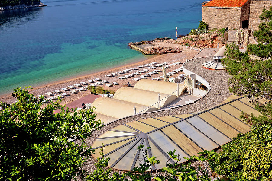 Banje beach in Dubrovnik view Photograph by Brch Photography