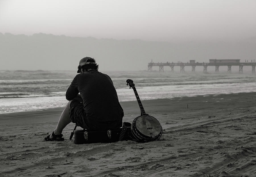 Banjo At The Beach Photograph