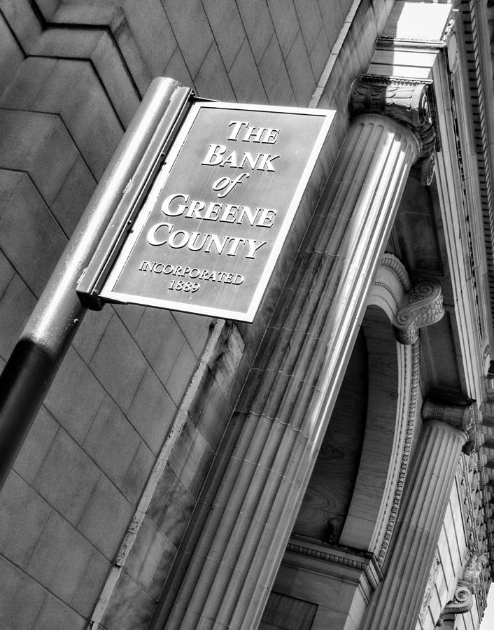 Bank Building in Catskill NY Photograph by Nancy De Flon