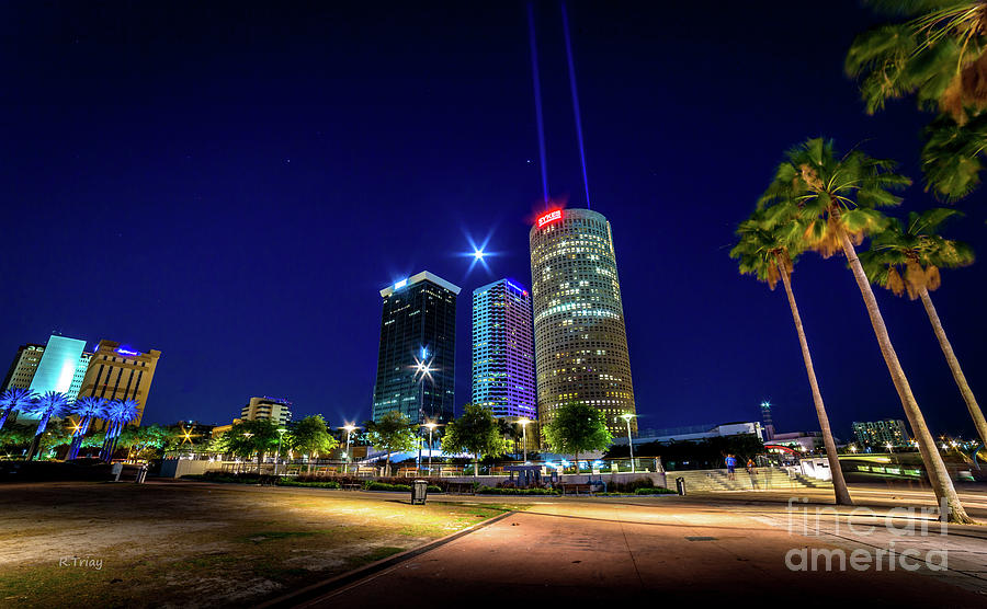 Bank Of America and Sykes Building Downtown Tampa Photograph by Rene Triay FineArt Photos