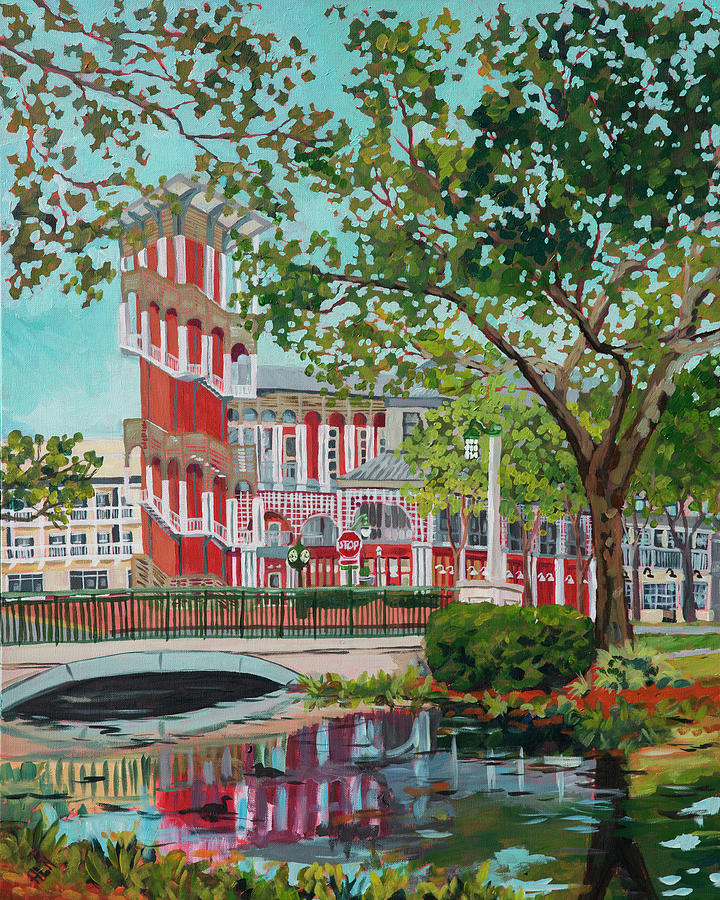 Bank of America Tower from Water Street Painting by Heather Nagy