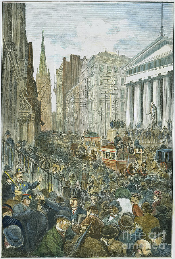 Bank Panic, 1884 Photograph by Granger Fine Art America