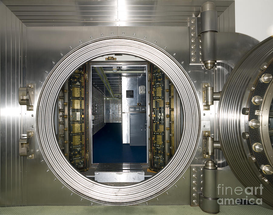 inside bank vault
