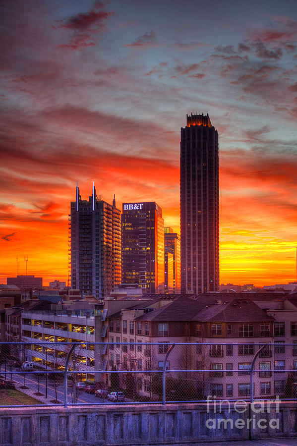 Banking Midtown Atlanta Sunrise Photograph by Reid Callaway
