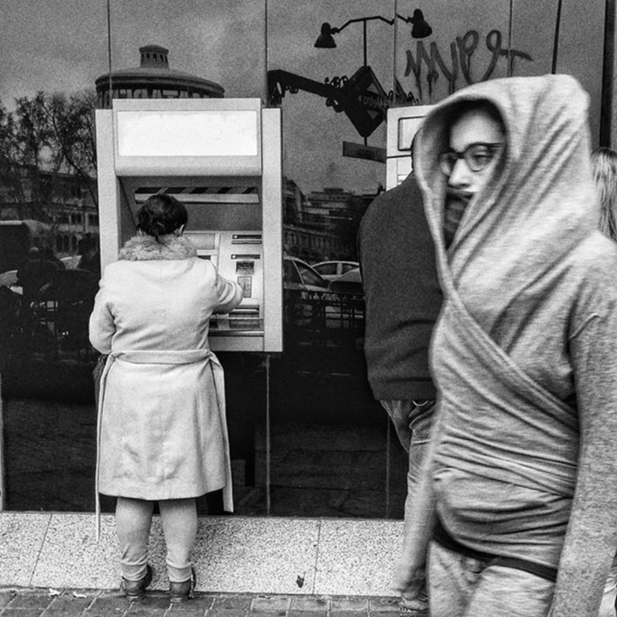 City Photograph - Bank
#bank #money #streetphoto_bw by Rafa Rivas