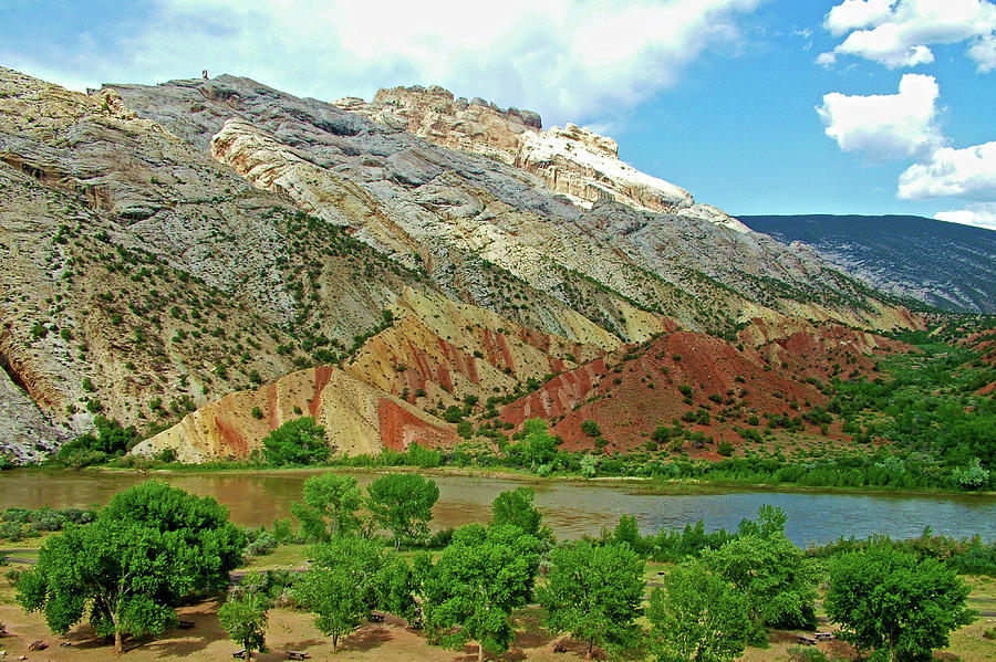 Banks of the Green River on Tour of the Tilted Rocks in  Dinosaur National Monument, Utah Photograph by Ruth Hager