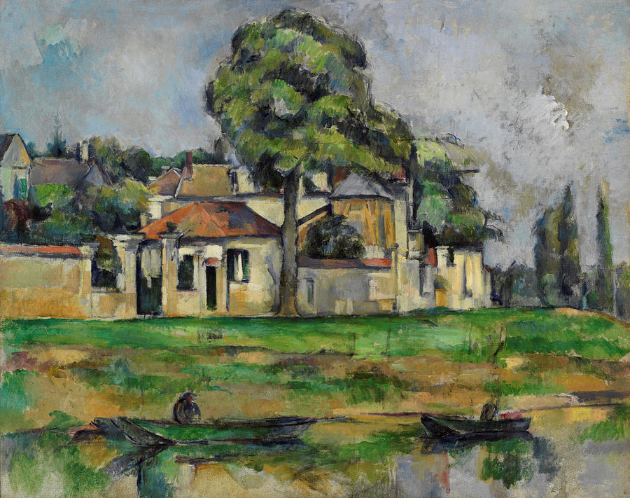 Paul Cezanne Painting - Banks of the Marne  1888 by Paul Cezanne