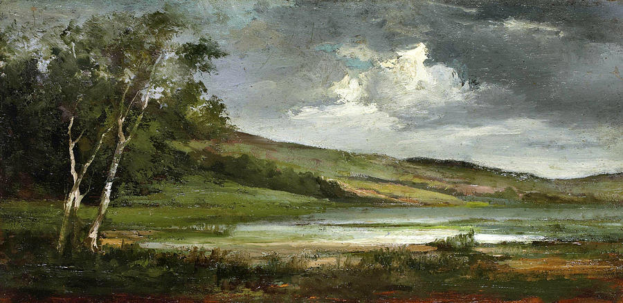 Banks of the Mosson Painting by Gustave Courbet