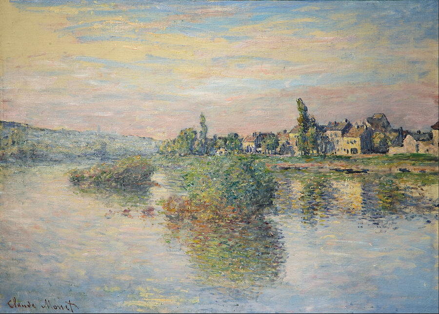 Banks Of The Seine At Lavacourt Bords De La Seine A Lavacourt Painting ...