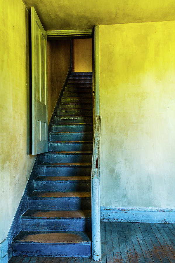 Bannack Blue Stairs Photograph by Steven Bateson