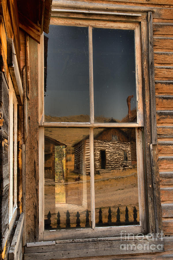 Bannack Ghost Town Reflections Photograph by Adam Jewell