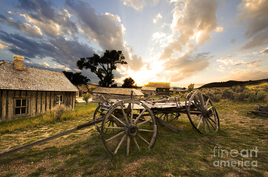 Wagon Photograph - Bannack Montana Ghost Town by Bob Christopher