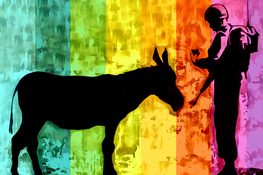 Bansky in Colors Photograph by Munir Alawi