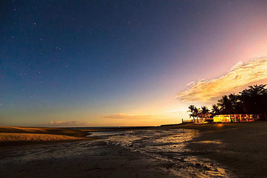 Bantayan Low Tide Nighttime View Photograph by James BO Insogna