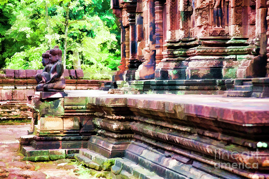Banteay Srei Cambodian Temple  Photograph by Chuck Kuhn
