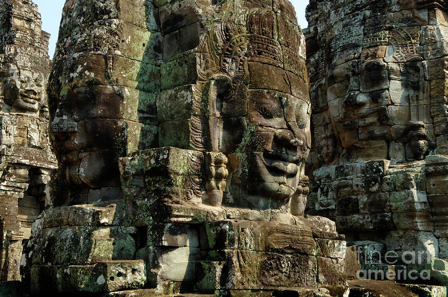 Angkor Wat Banyon Cambodia Photograph by Bob Christopher
