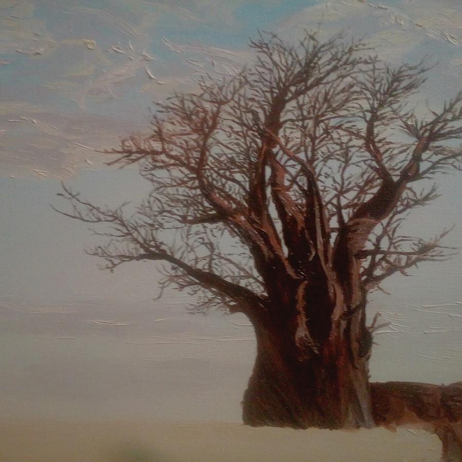 Baobab Tree Painting by Katongo Chisenga