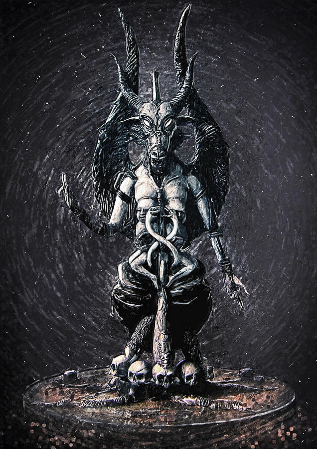 Baphomet Digital Art by Taylan Apukovska