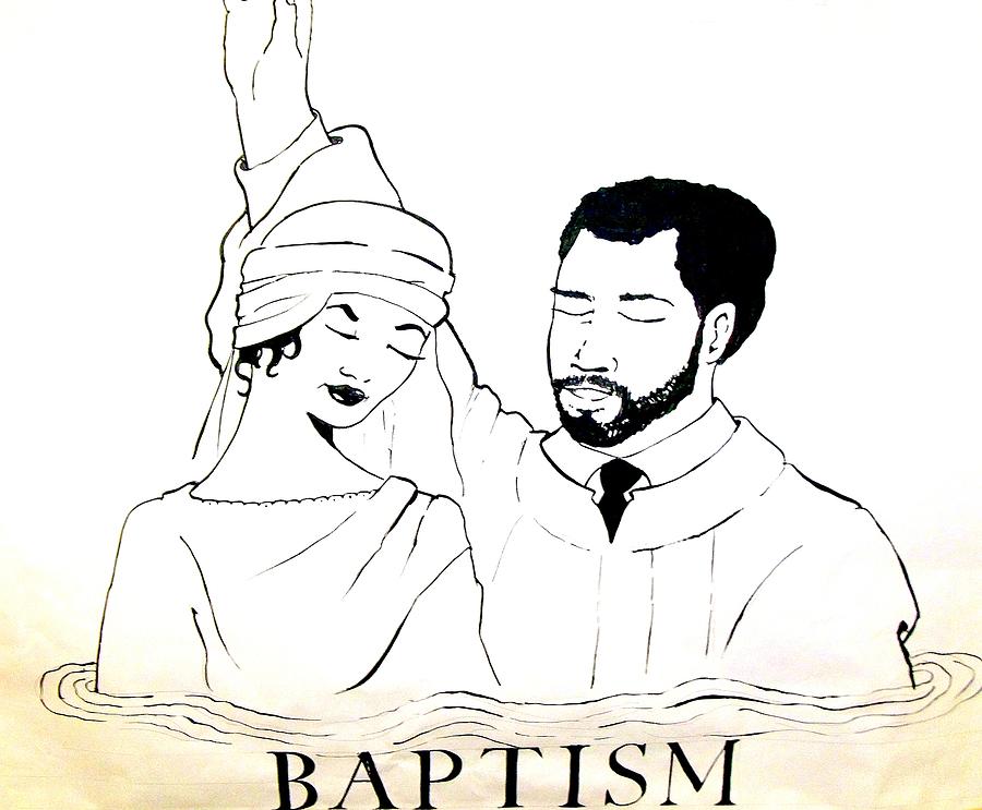 Baptism Drawing by G Cuffia