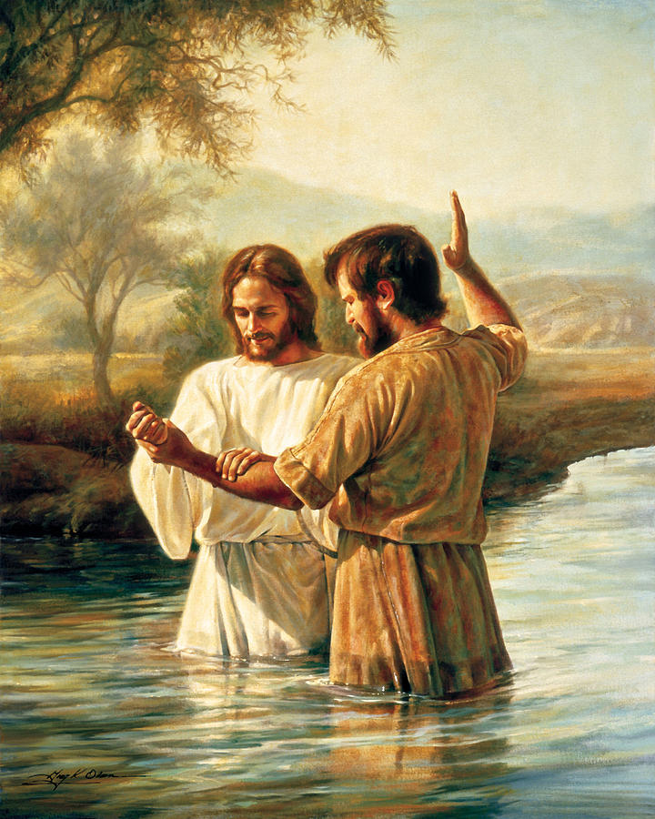 Jesus Painting - Baptism of Christ by Greg Olsen