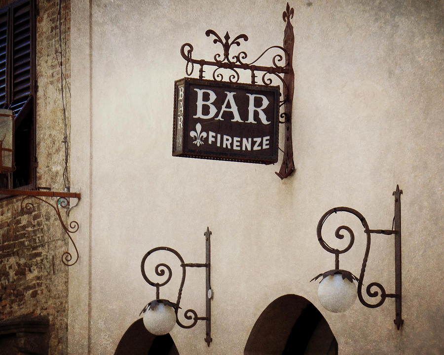 Bar Firenze Photograph by Valerie Reeves