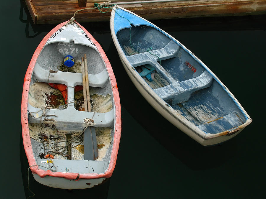 Boat Photograph - Bar Harbor Dinghies by Juergen Roth