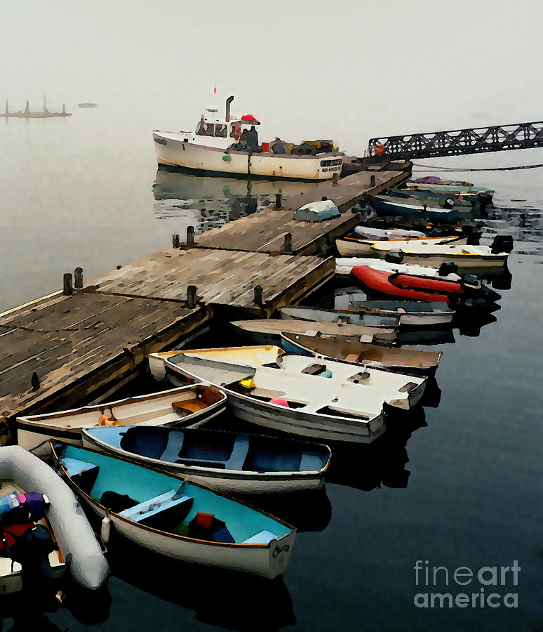 Bar Harbor Fishing Photograph by Linda Parker - Fine Art America