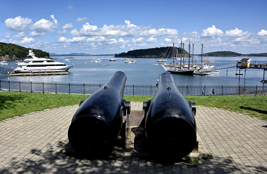 Bar Harbor - Maine - Canons at Agamont Park Photograph by Brendan Reals