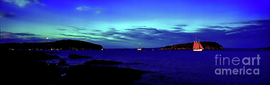 Bar Harbor, Maine SunSet Cruse  Photograph by Tom Jelen