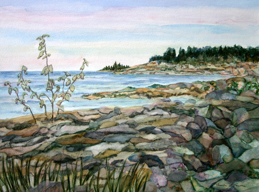 Bar Harbor Painting by Pamela Parsons