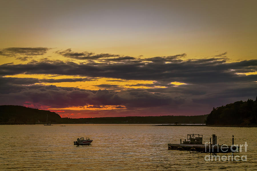 Bar Harbor sunset 1 Photograph by Claudia M Photography