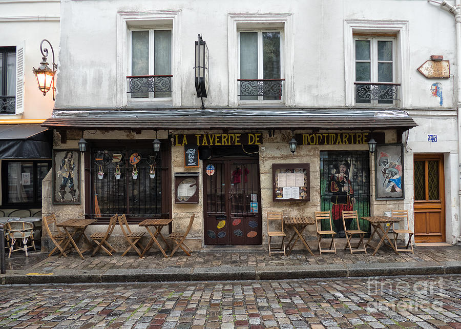 Paris Photograph - Bar in Monmartre Paris by Lynn Bolt