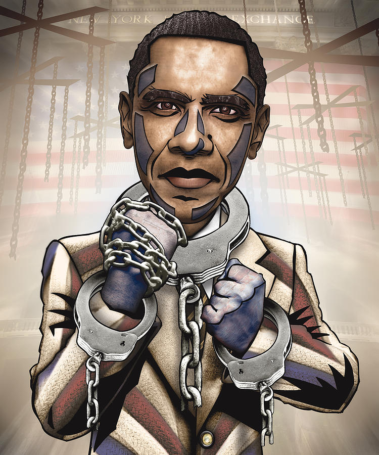 Barack Obama Digital Art - Barack Obama - Stimulate This by Sam Kirk