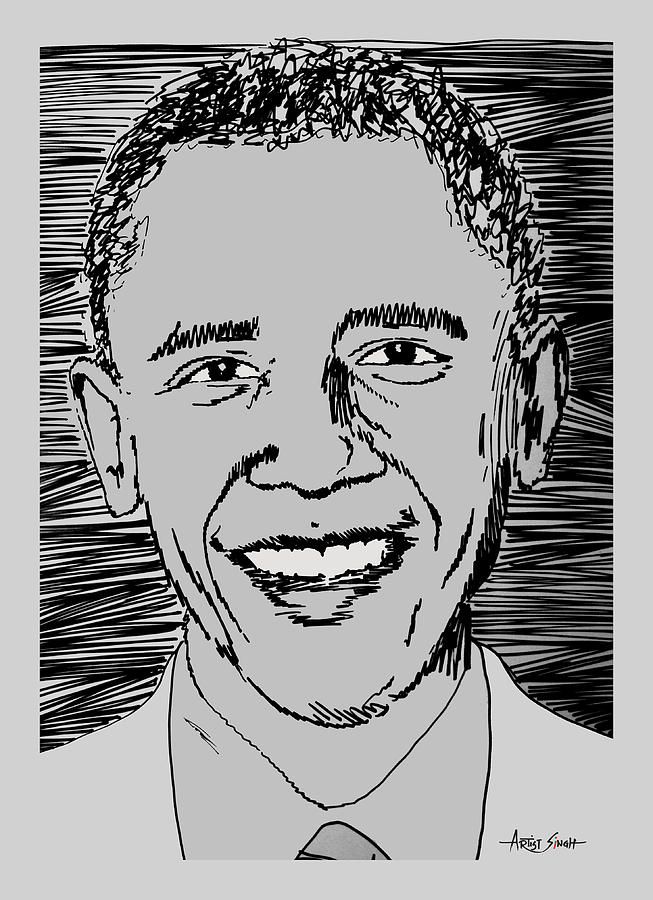 Barack Obama Painting by ArtGuru Official