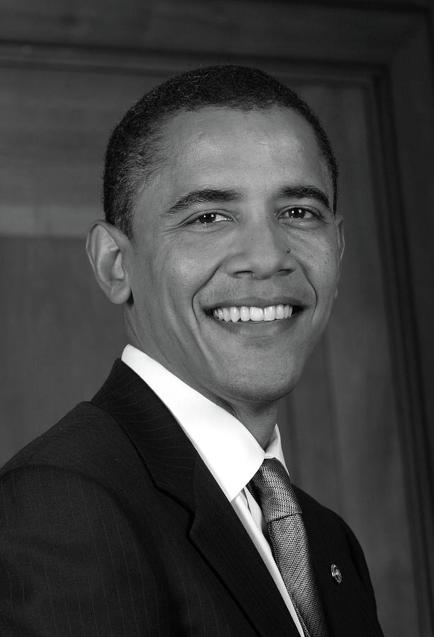 Barack Obama As US Senator - 2005 Photograph by War Is Hell Store
