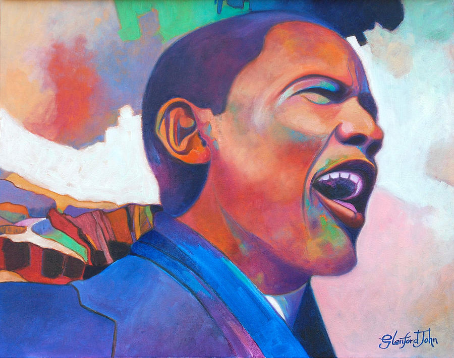 Barack Obama Painting by Glenford John