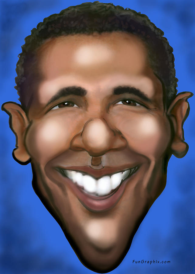 Barack Obama Painting by Kevin Middleton