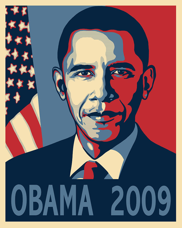 Barack Obama Presidential Poster Digital Art by Sue  Brehant