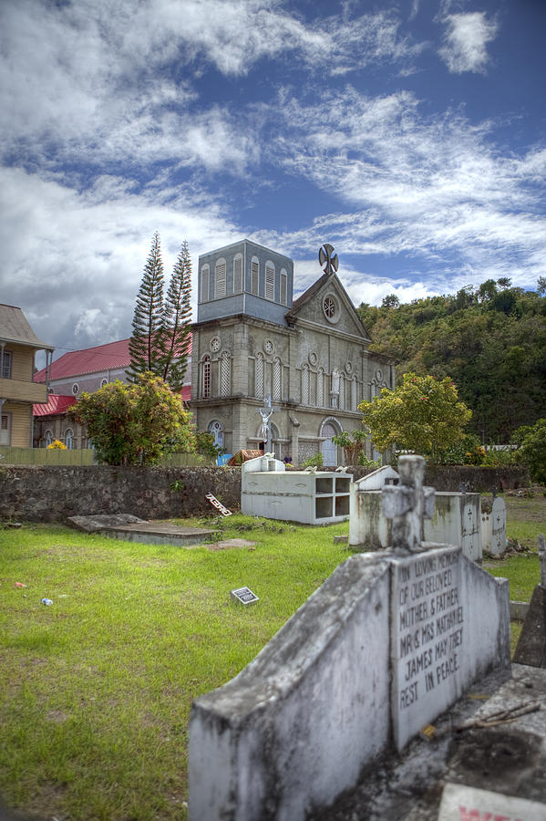 Barbados cemetary Photograph by Jon Glaser