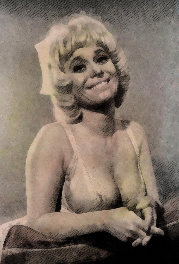 Barbara Painting - Barbara Windsor, Carry On Actress by Esoterica Art Agency
