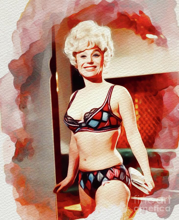 Vintage Painting - Barbara Windsor, Carry On Films Cast by Esoterica Art Agency