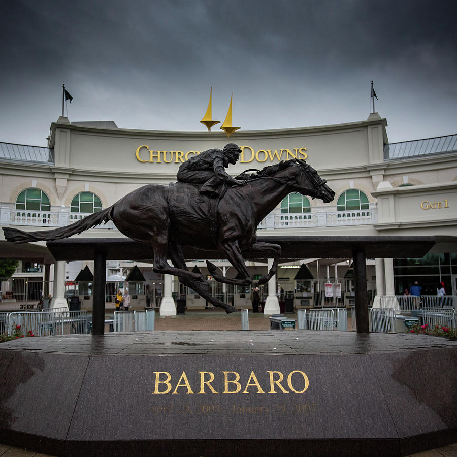 Barbaro Statue at Gate 1 Photograph by Kelly VanDellen