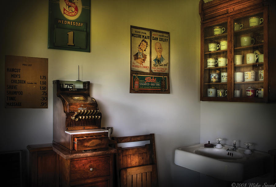 Barber - The Cash Register  Photograph by Mike Savad